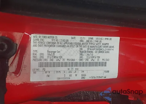 2012 Ford Focus Sel from USA, damaged, VIN 1FAHP3M28CL316914